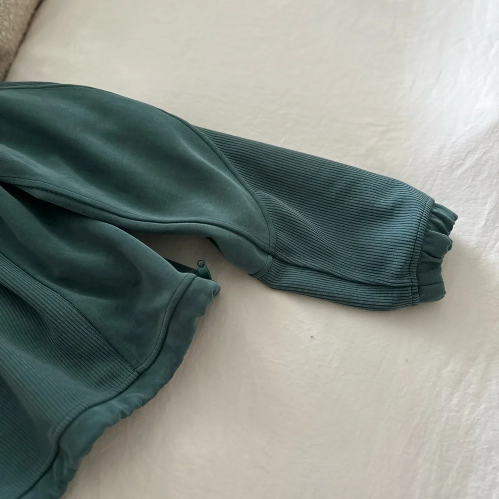 Lululemon Athletica Brushed Softstreme Ribbed Half Zip Jacket LIKE NEW - Picture 12 of 14